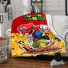 1pc Mario Adventure Cozy Print Blanket Lightweight Warm Flannel Throw Blanket For Sofa, Bed, Living Room
