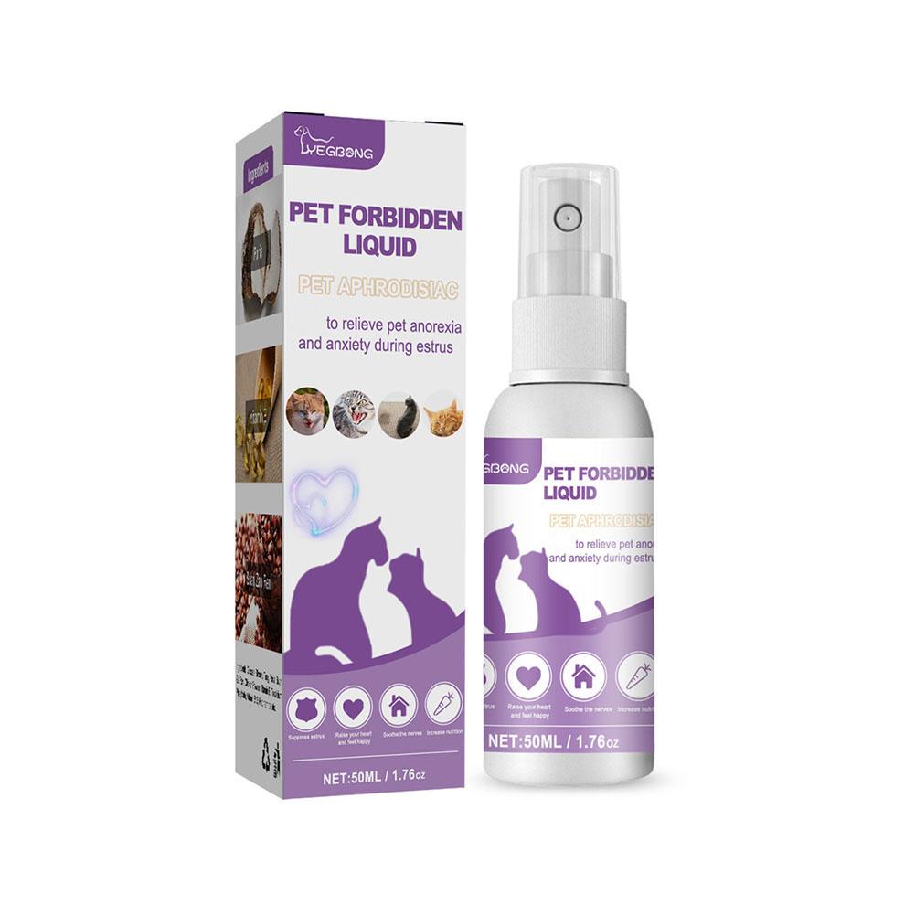 Pet Calming Spray Pheromone Mood Calming Diffuser Improve Estrus Agitation Anxiety Relief Prevent Howling Cat Dog Health Care