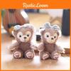 Bear Duffy Cute Plush Keychain Pp Cotton Filling Bag Decor Gift Doll