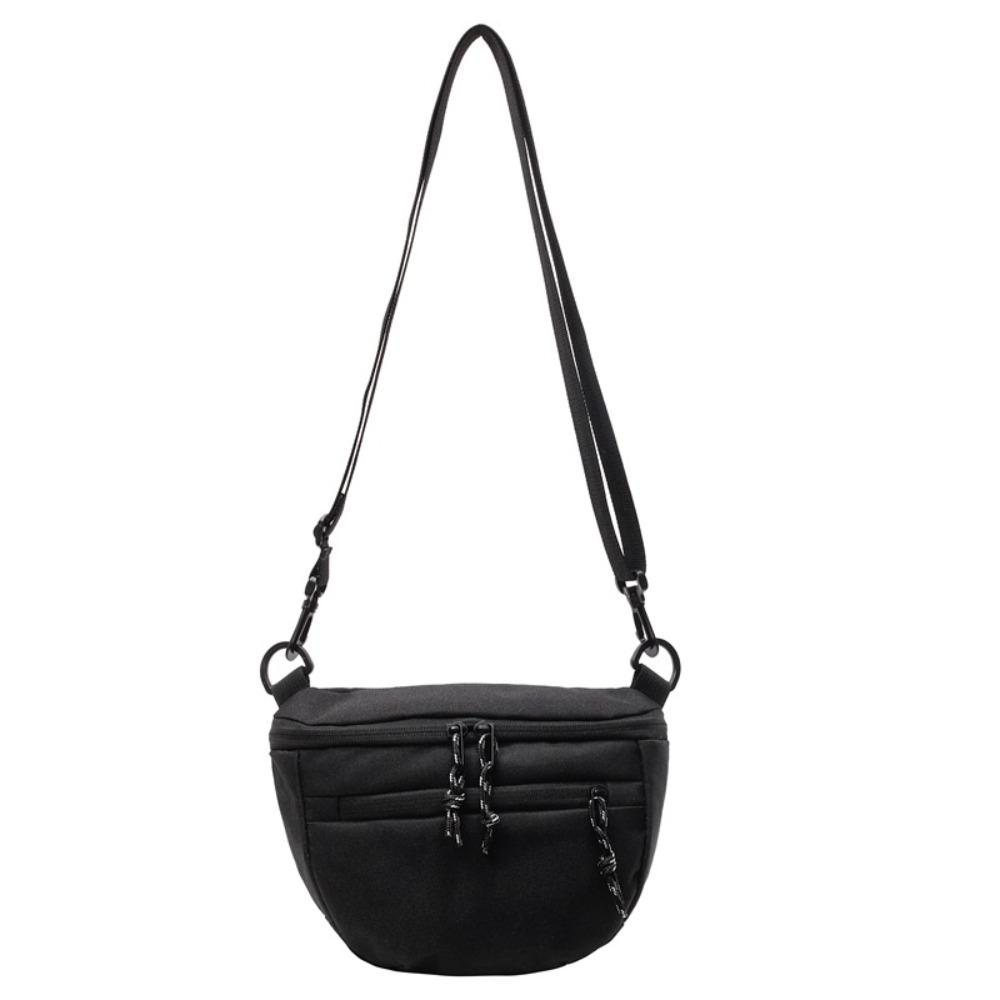 Waterproof Dumpling Shoulder Bag Korean Style Sports Crossbody Bag Nylon Half Moon Bags Unisex
