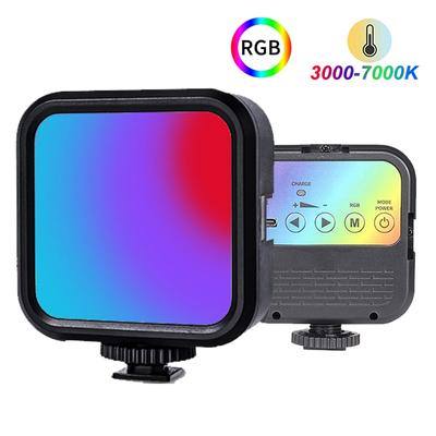 RGB видеосветильник, светодиодный светильник для камеры, портативный светильник для фотосъемки, перезаряжаемый CRI 95+ 3000-7000K, регулируемая панельная лампа для видеоблогов