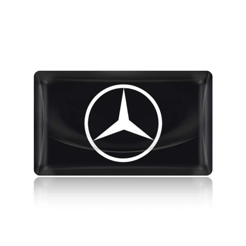 2/5/10Pcs 2025 Fashion New Car Logo Emblem 3D Stickers Carbon Fiber Steering Wheel For Mercedes Benz B R G Class GLK GLA C200 E200 C200L S400