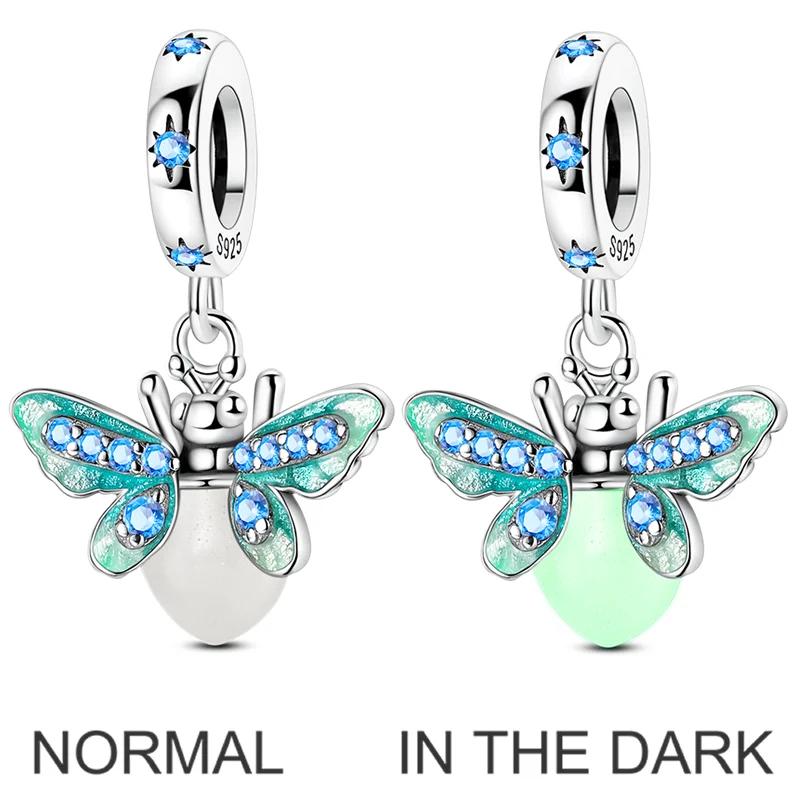 Lucky Clover Charms Bead Original Copper Inlaid Pink Zirconium Cute Pets Pendants Fit Bracelet Jewelry Lover Gift