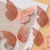 12 Pcs 3D Butterfly Wall Decals 3 Sizes Hollow Butterfly Wall Art Removable DIY Decorative Sticker for Room Office Bedroom Living Room