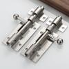 Stainless Steel F-type Door Lock Brushed Silver Door Lock Fashion Door Bolt  Cabinet