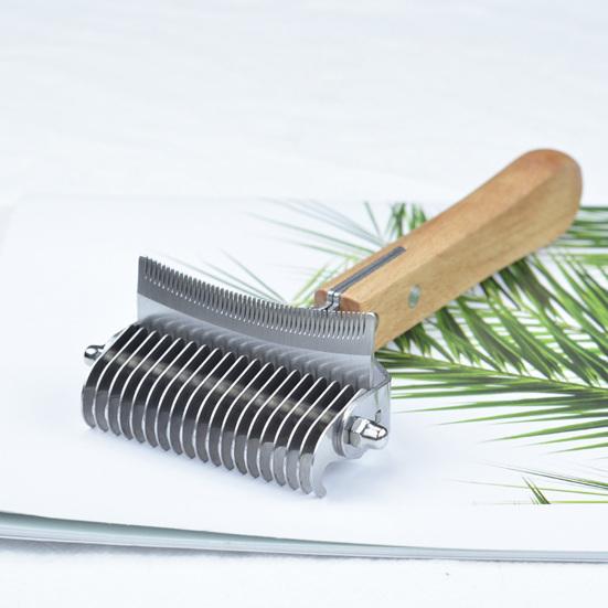 3 в 1 расческа для удаления колтунов и линьки для домашних животных, собак, кошек, расческа для домашних животных с узелками и безопасным нижним граблем для волос, инструмент для ухода за домашними животными