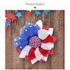 American Independence Day Wreath Home Festival Decor Mall Window Ornament Natural Dried Gypsophila