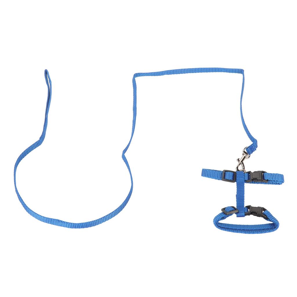 Кошачья шлейка Набор Защита от побега Регулируемая Легкая Шлейка для котенка на грудь с поводком для прогулок на улице Синий