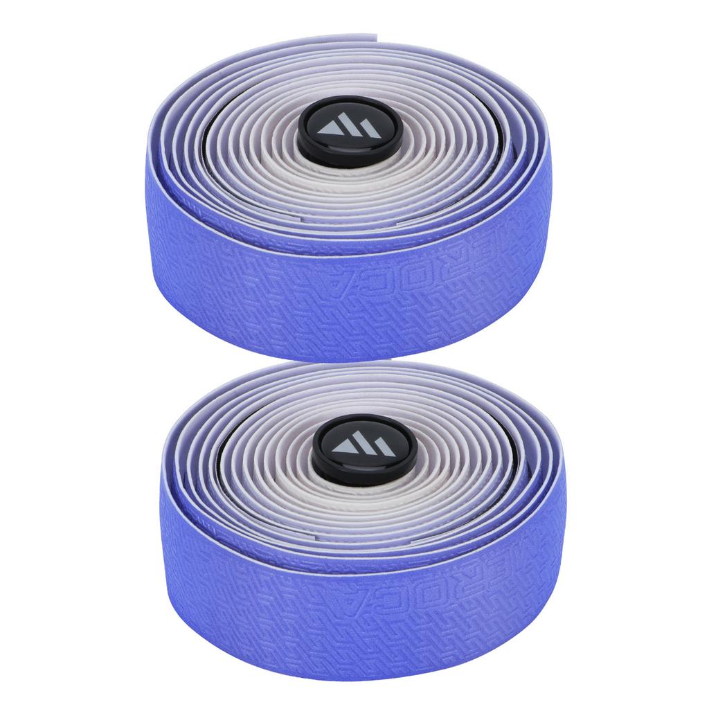 Двухцветная градиентная лента для руля шоссейного велосипеда с заглушками, амортизирующая, удобная для