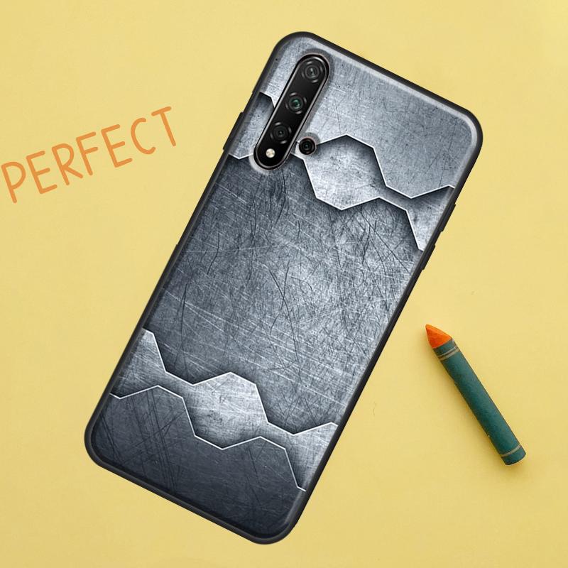 Стальной Железный Металлический Узор Для Huawei Nova 5T 9 10 SE 7i 8i 11i 12i Y60 Y61 Y70 Y72 Y73 Y90 Y91 P20 P30 P40 Lite Чехол