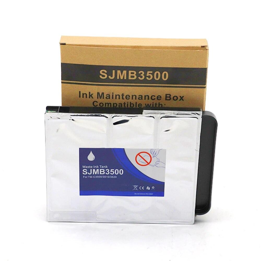 SJMB3500 Ящик для обслуживания C33S020580 Резервуар для отработанных чернил для Epson ColorWorks TM-C3500 TM-C3510 TM-C3520 TM C3500 C3510 Принтер этикеток