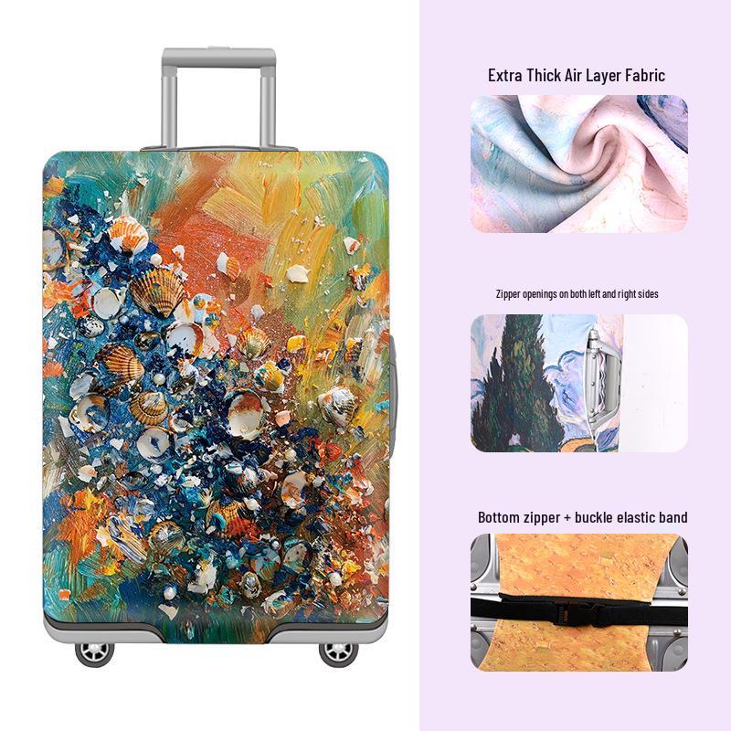 Thickened Cartoon Leather Suitcase Covers: Protective Dust Cover for 20, 24, and 28 Trolley Cases