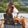 Sitting Storage Box Large Capacity Camping Box Backrest Seat Storage Box Outdoor Convenient Box Fishing Bench Large Fishing Box