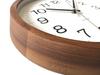 KATOMOKU Часы Muku 16 настенные из орехового дерева с непрерывной секундной стрелкой km-113WARC 306 мм (радиочасы)
