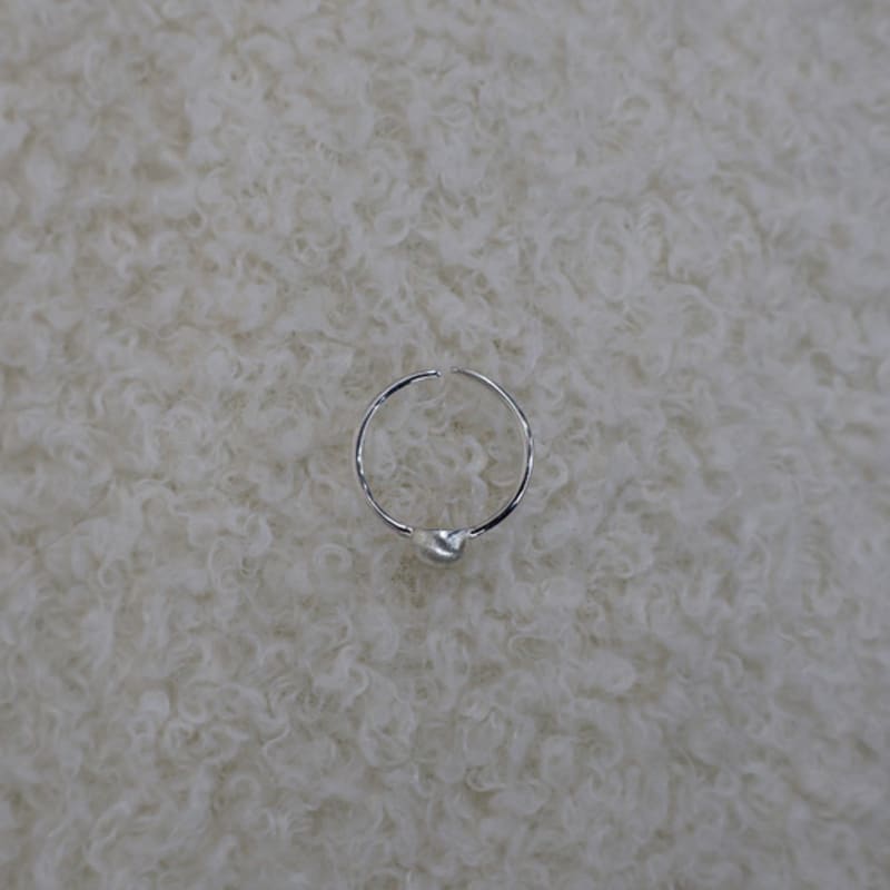 APIOH MATT BALL SILVER RING
