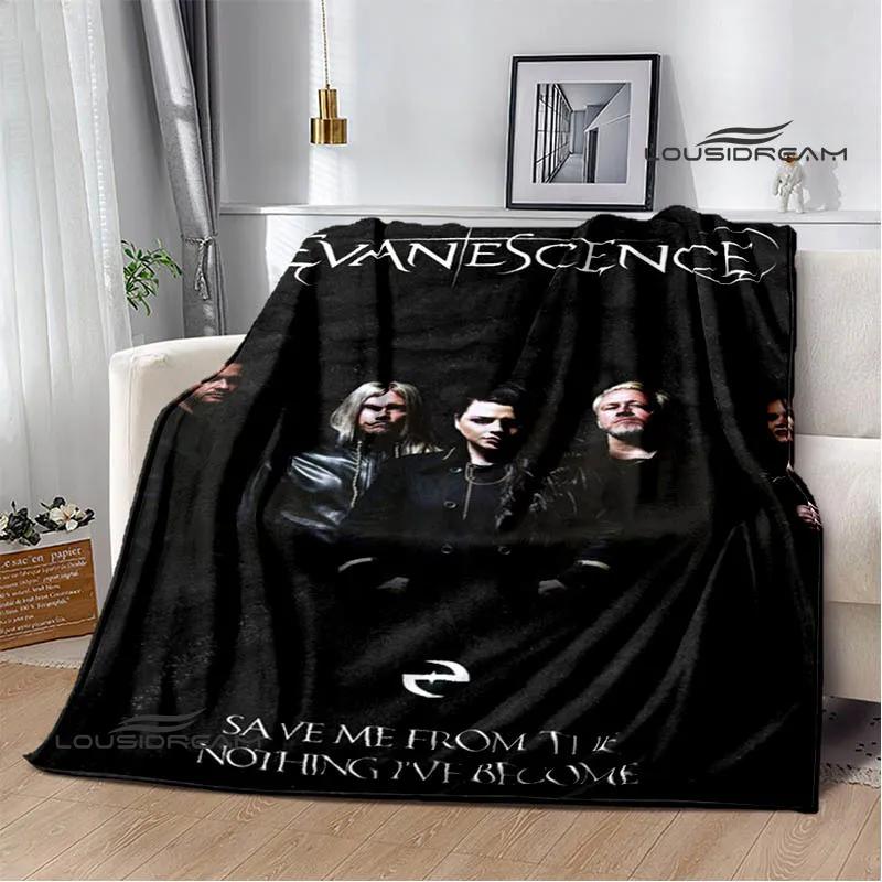 EvaneScence Банд Ретро Принт Модный Теплый Плед Фланелевый Плед Постельное Белье Дом Путешествия Подарок на День Рождения