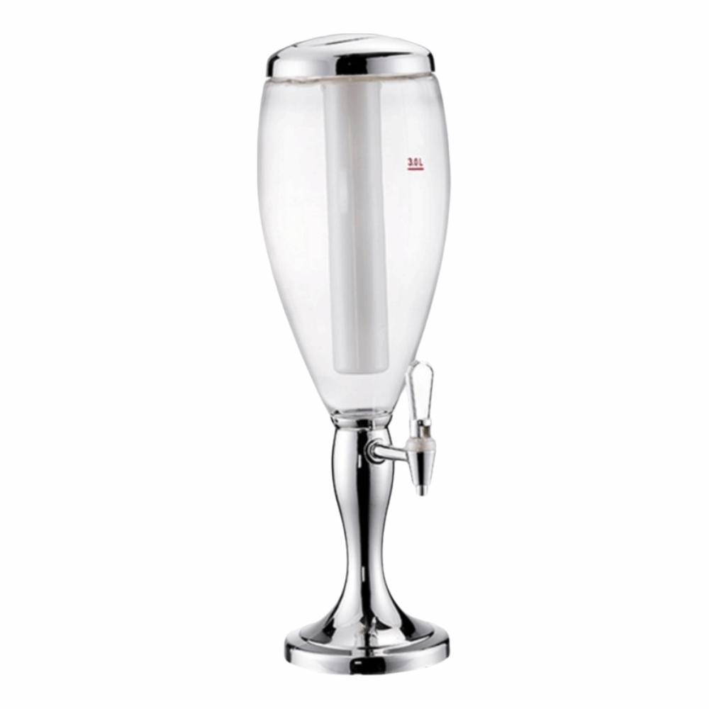 with Icicles Beer Dispenser Dual-Head Faucet Beverage Machine Creative Drink Holder Hotel Use