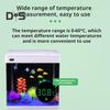 Fish Tank Digital Thermometer LED Display Aquarium Thermometer Cordless Stick-On Design Terrarium Water Temperature Measurement
