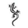 Jewelry Suit Accessories Pin Lizard Gecko Brooch Rhinestone Animal Brooch Retro