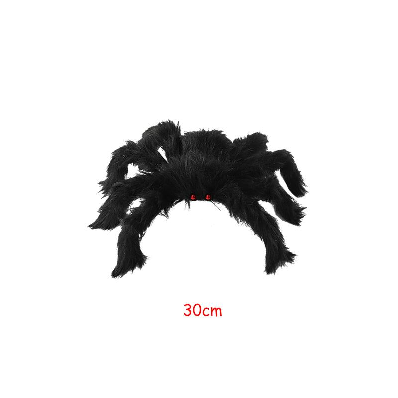 Horror Giant Black Plush Spider Halloween Party Decoration Props Kids Children Toys Haunted House Decor