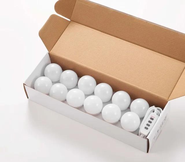 USB трехцветная регулировка яркости Голливудское зеркало фара зеркальная лампа лампа для макияжа лампочка фара 5В лампа для ванной