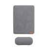 SenseAGE Mouse Pad Wrist Rest with Wrist Fatigue Tendonitis Ergonomic Compatible with Laser and Optical Mice Dark Gray & [2-Piece Set] Non-Slip Base,