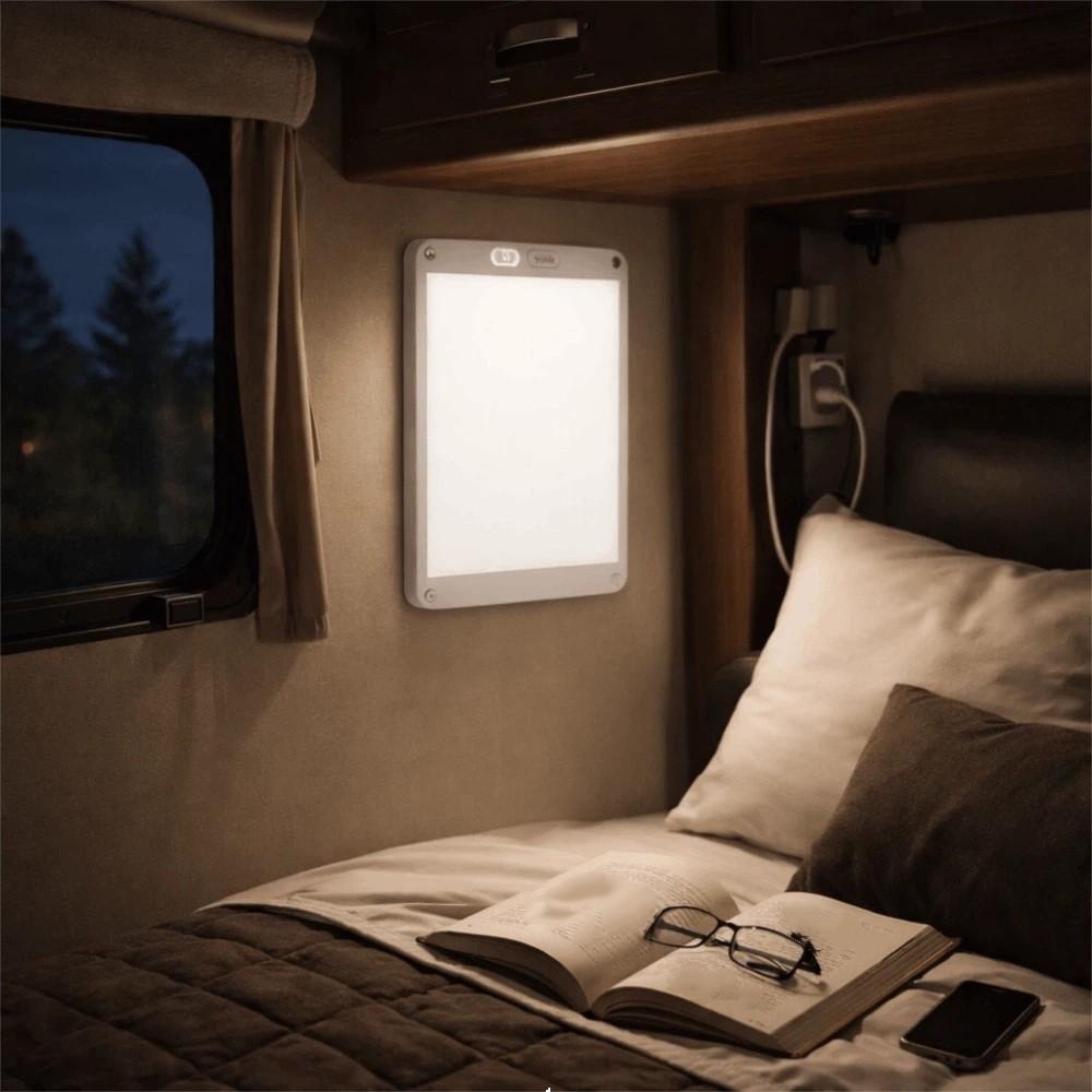 2pcs Soft Lighting Car Interior LED Light Bright Lighting Van Roof Ceiling Lamp for 12V Car Boot
