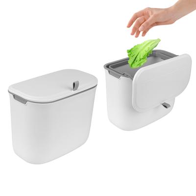 Мусорное ведро с крышкой, мусорные баки 7 л, мусорные баки на прилавке, подвесные мусорные баки для кухни, мусорное ведро на дверь кухонного шкафа, настенное крепление