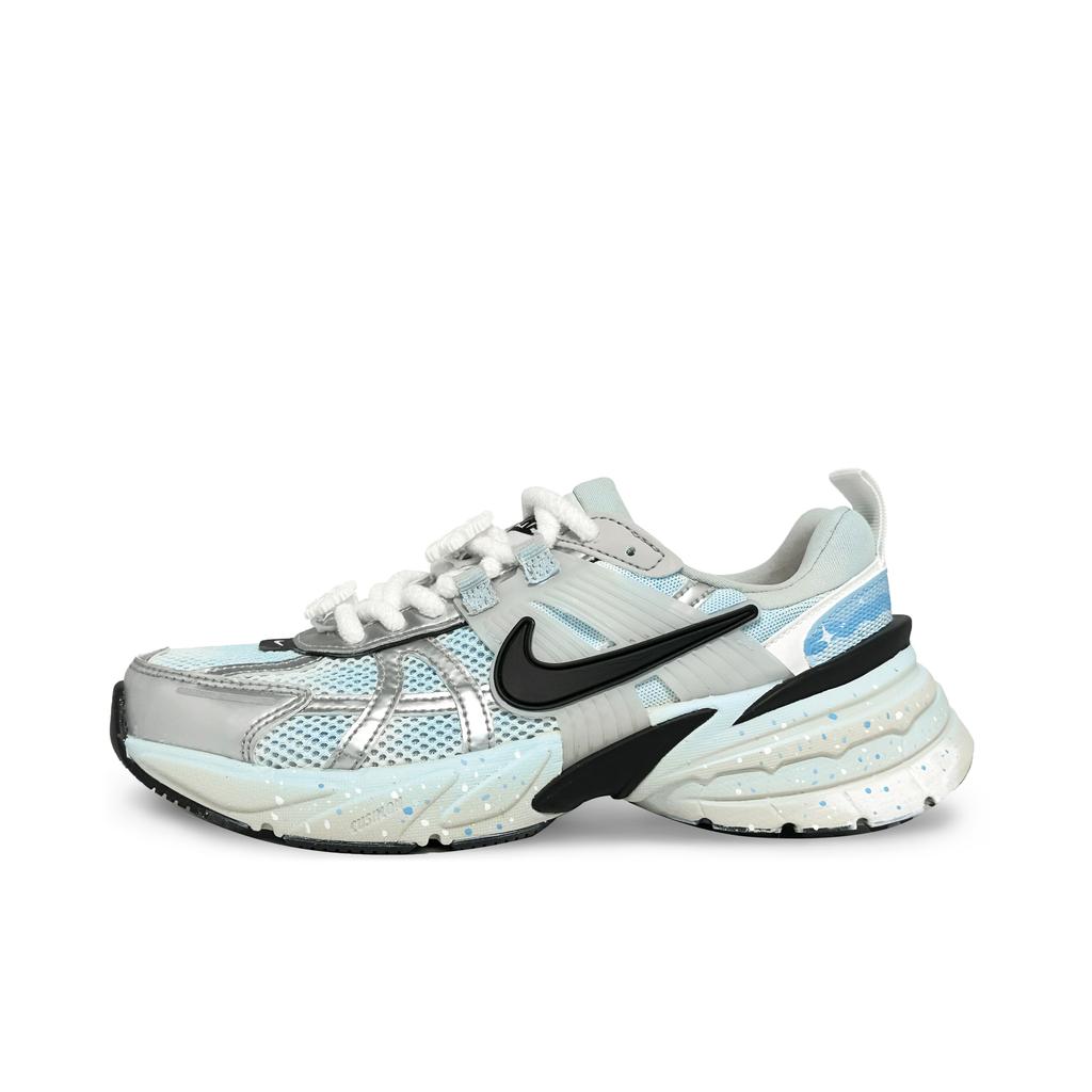 Nike V2K Run Тканевые Нескользящие Низкие Повседневные Беговые Кроссовки Женские Серебристо-Розово-Синие FD0736-100(Команда186-)