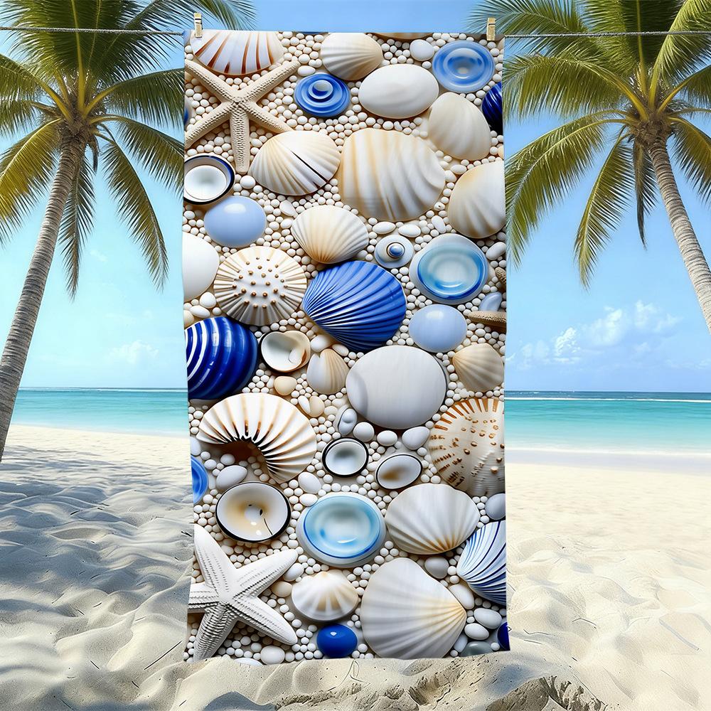 Microfiber Printed Beach Towel Quick-Drying Sand-Proof Absorbent Bath Towel Travel Swimming Towel