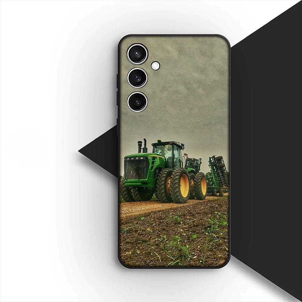 Farms Vehicles Tractors Silicone Phone Cover for Motorola Moto G86 G57 E14 E15 G14 G34 G35 G84 G24 A54 G15 Power E22 Soft Case