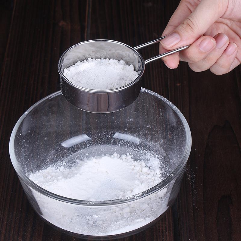 Ручной просеиватель для муки и какао из нержавеющей стали - Ультратонкое сито-дуршлаг для выпечки