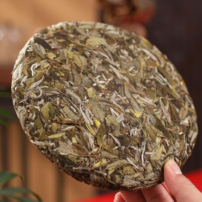 300 г белого чая Fuding Peony King Old White Tea Cake Высокогорный выдержанный дикий чай