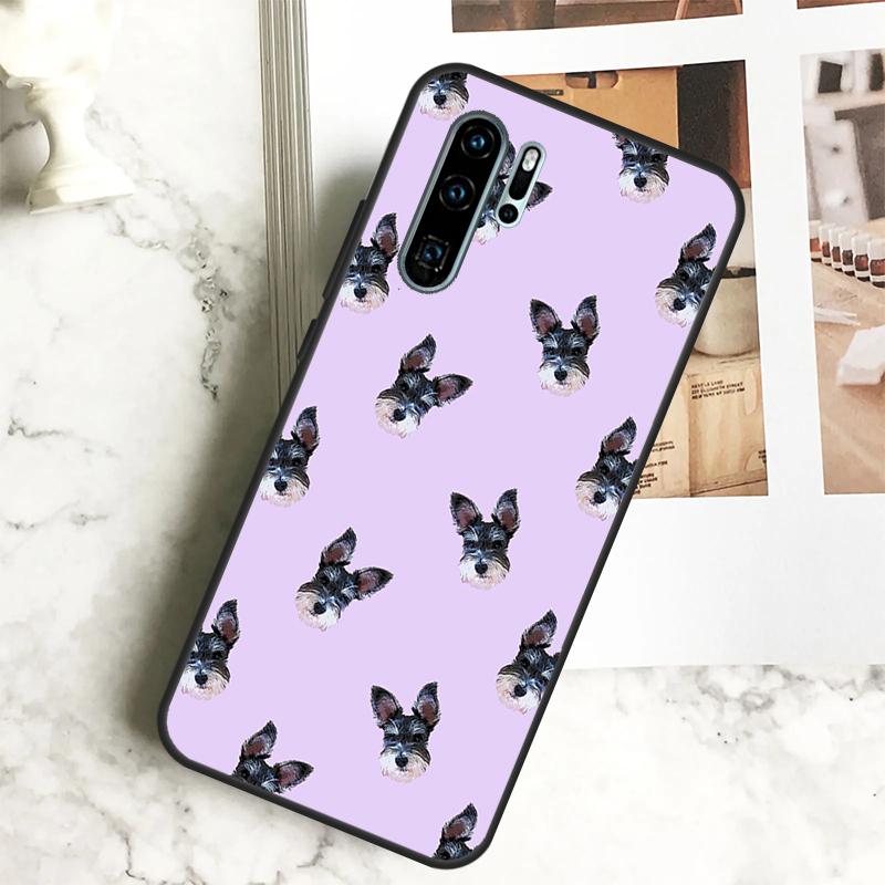 Schnauzer Puppy Dog Case For Huawei Nova 11 11i 10 9 SE 8i 7i 3i Y60 Y61 Y70 Y90 Y91 P20 P40 Lite P30 Pro Cover