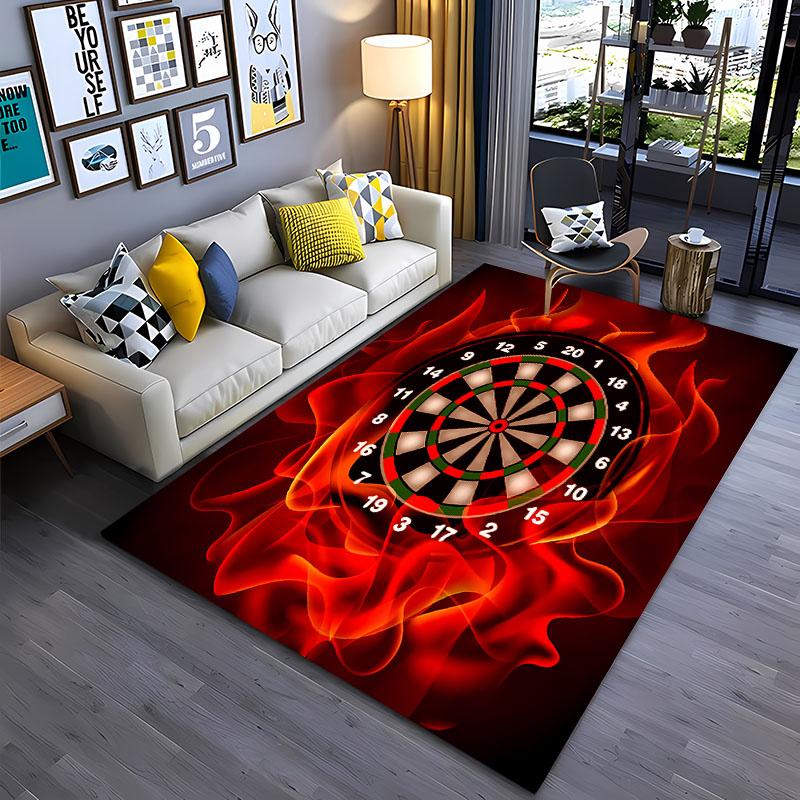 Dart Target Carpet for Living Room Bedroom Hallway Long Strip Alfombra Anti-slip Soft Area Rug Sofa Doormat Home Decor Tapete HD
