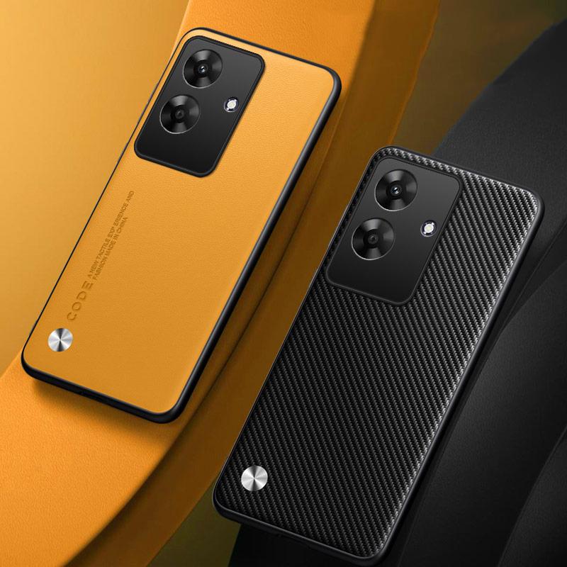 Роскошный чехол из искусственной ПУ кожи для Realme Note 60, задняя крышка, матовый ТПУ силикон, противоударный, полная защита, чехол для телефона для Realme Note60