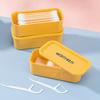 Mini Dental Floss Holder Dust-proof Storage Box Simple Cotton Swab Box Travel
