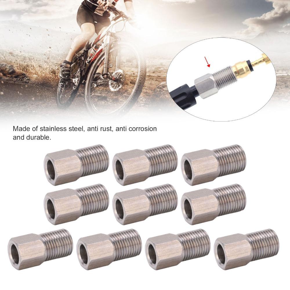 10pcs Stainless Steel Hydraulic Brake Hose Compression Nut  for Disc Brake Assembly