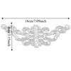 4pcs Iron On DIY Applique Patches Gold & Sliver Trimming Fabric Stickers  DIY Craft Decoration