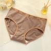 3pcs/set Women's Cotton Mid Waist Alphabet Mirade Color Panties Soft Breathable Triangle Pants