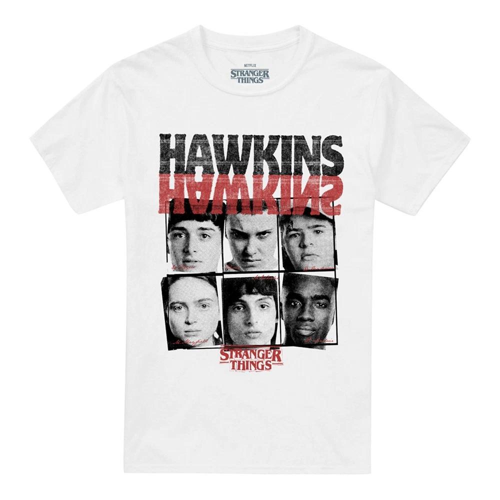 Stranger Things Хокинс Изнанка Унисекс Футболка S-5XL, Белая