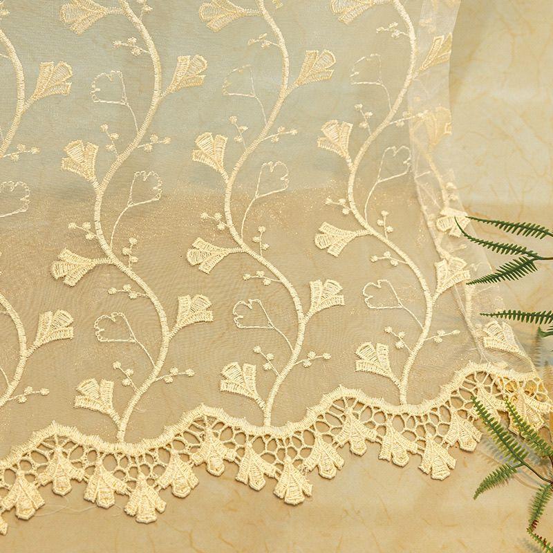 Вышитый свет Роскошный экран для окна Спальня Гостиная Балкон Прозрачный экран Солнцезащитный экран Водорастворимая вышитая марля Мечта Шейдинг