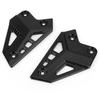 CNC Aluminum Heel Guards Rearset Plates Black Fit for Kawasaki Z900 2017-2021