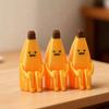 Кавайный материал PLA Тревожный Банан Украшения Желтый DIY Декор Мини Модель Настольные Фигурки Бананов Статуэтка Домашний Декор