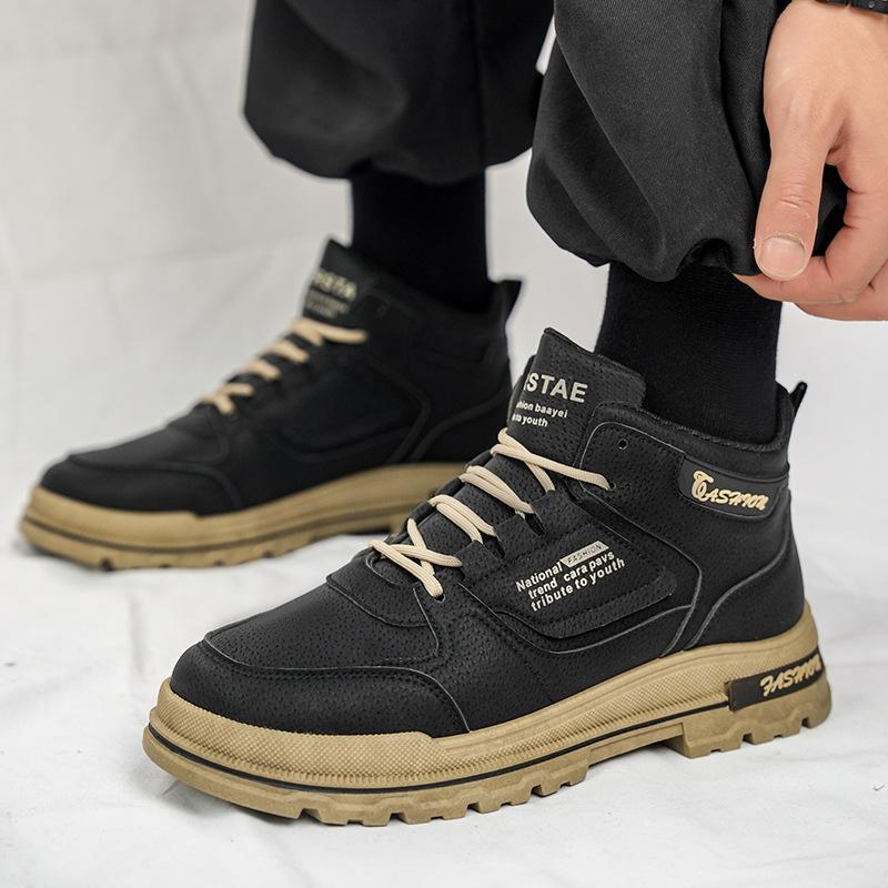 Fashion 2024 Autumn High-top Men's Ankle Boots Versatile Men's Shoes Outdoor Wear-resistant Fashion Sneakers for Men Outdoor Work Boots