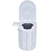 Alice In Wonderland Portable Folding Emergency Foldable Outdoor Portable Toilet with Waste Disposal Bag Toilet, (Gray)