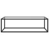 VidaXL Table basse Noir avec verre trempé 120x50x35 cm