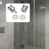 Aluminium Knob  with Ergonomic Grip & Easy Installation Contemporary Door Knob Upgrades for Glass Shower Enclosures