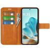 Чехол-подставка для Motorola Edge 60 Fusion 5G, противоударный, из кожи теленка с текстурой, чехол для телефона