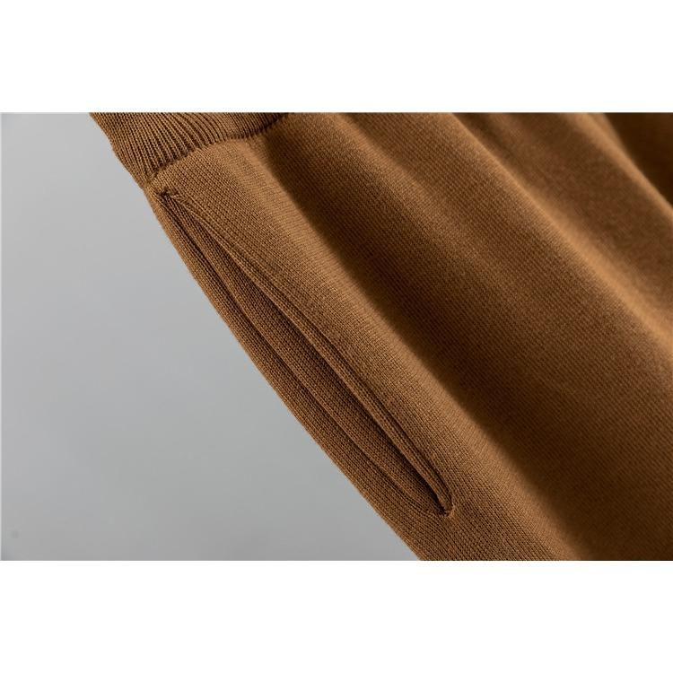 Autumn and Winter Women's Sweater Suit Sports and Leisure Fashion Loose Big Size Sweater Top Wide Leg Pants Two-piece Set